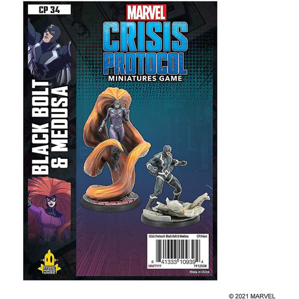 Marvel Crisis Protocol Character Pack - Black Bolt And Medusa