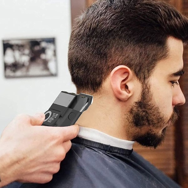 Huvudrakapparat för skalliga män, 2 i 1 elektrisk rakapparat för män, 3-växlad justerbar hårklippare för män, tvättbar folierakapparat med LCD-skärm, professionellt skägg