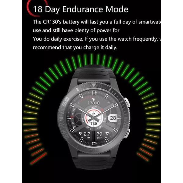 GPS sport smart ur 1.32 display puls vandtæt 50m smart ur