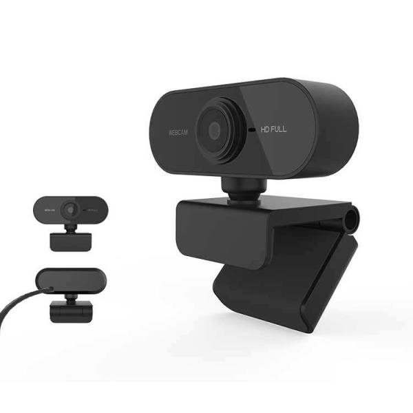 2021 Autofokus Usb Laptop Webcam 2k Hd Streaming Pc Web Cam Full Hd 1080p Webkamera med 360 graders rotationsbase