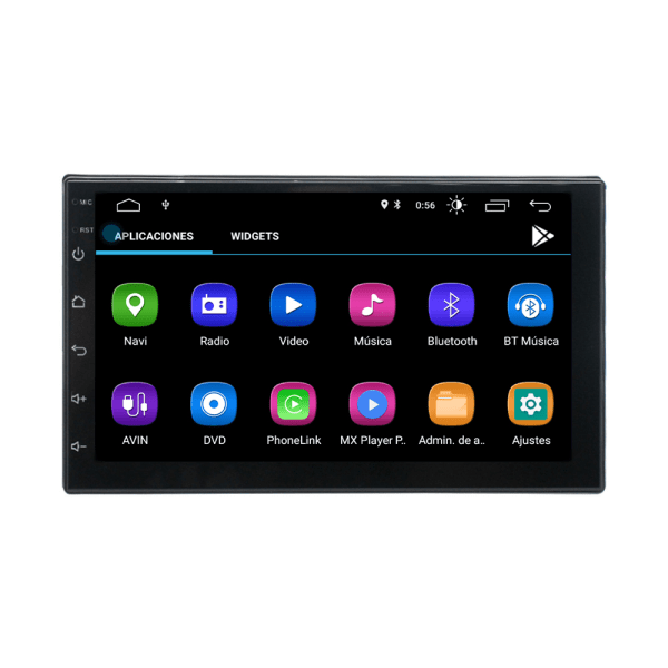 Bedst sælgende Double Din Touch Screen Android Car Radio 7 Tommer Bilskærm med Reverse 7"