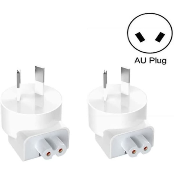 2 Pack Au Plug Duck Head Adapter Converter För Apple Macbook Mac Ipad  Iphone AC Power Väggladdare Brick Block Australien Nya Zeeland Kina Nz Cn  Trav 9d8b | Fyndiq