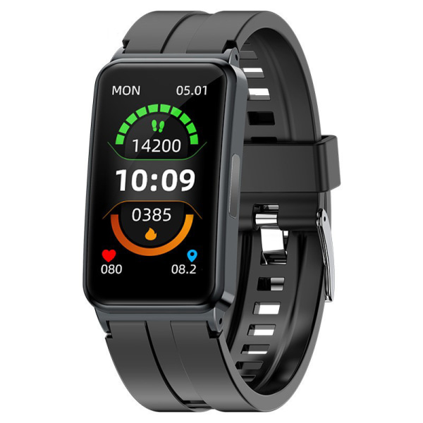 Klokke Touch Screen Smart Watch Fitness Tracker Step Counter Watch med Step Tracker, Kalorie Tracker, Søvnmonitor, Vekkerklokke (svart) color