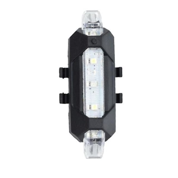 Varoitus LED-nauha taskulampun tankolamppu Xiaomin sähköturvaosille Värikäs yöpyöräilyskootterin valo koristeellinen skootteri White
