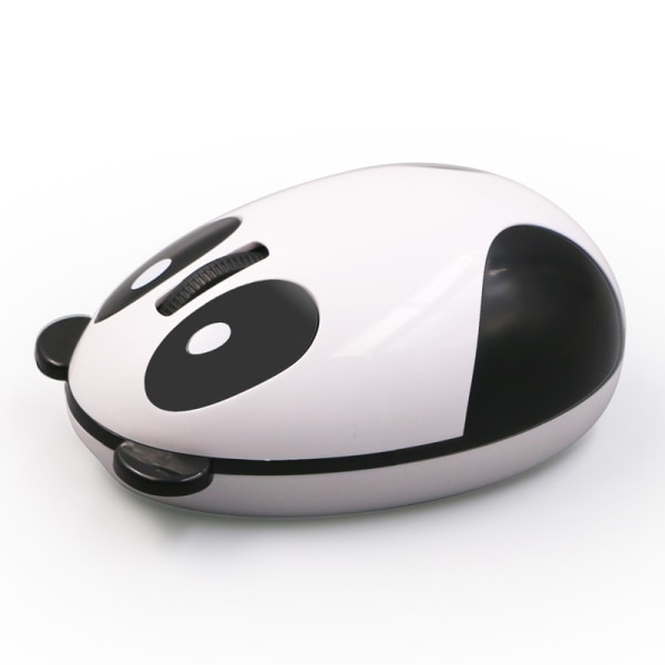 Cute Animal Panda trådløs mus, Mini USB 2.4G oppladbar datamaskinmus for barn (trådløs-hvit)