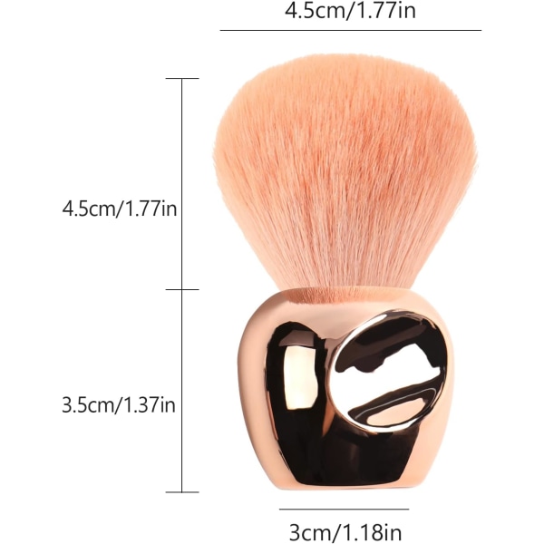 Neglestøvbørste, neglestøvbørste, fjern akrylneglepulver makeupbørster Manicurebørste støvrenseværktøj，