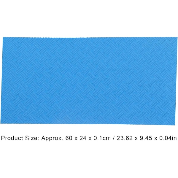 Svømmebassengstigematte, blå, 60 X 24 X 0,1 cm, Beskyttelsesmatte for svømmebassengstige med sklisikker tekstur