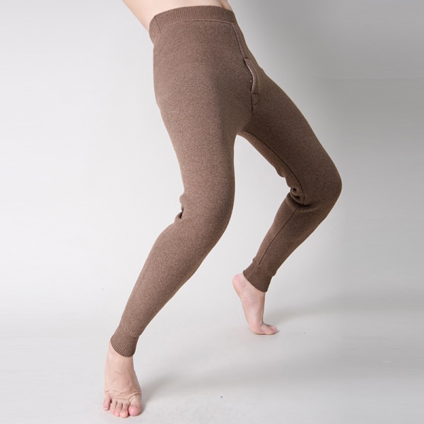 Pakke med 1 Termobukser til mænd Long Johns Warm Underwear Baselayer Khaki 180