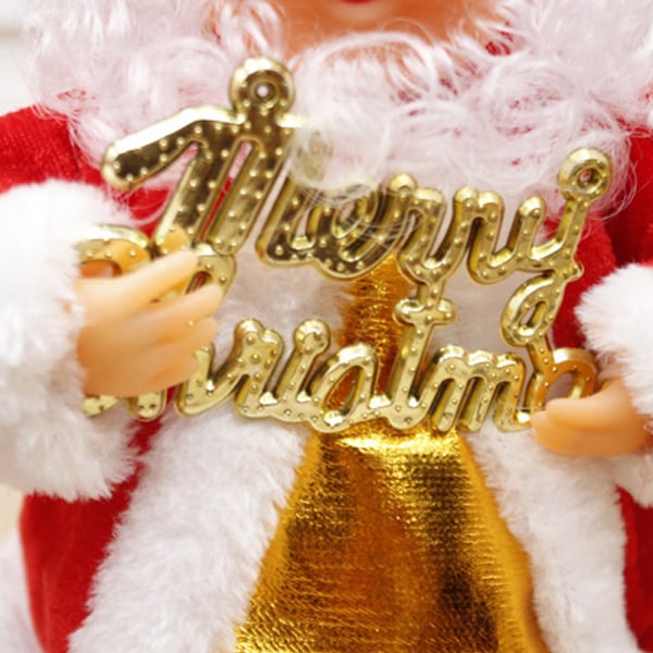 Elektrisk julemand, elektrisk julemandslegetøj med julemand og alfabet Julesang Musical julemand Rystende julemand Festpynt Chri