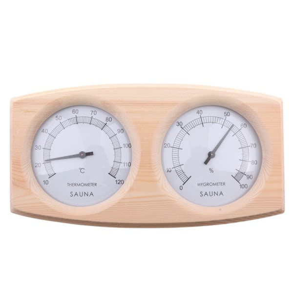 Sauna termometer 2 i 1 træ termo hygrometer termometer hygr