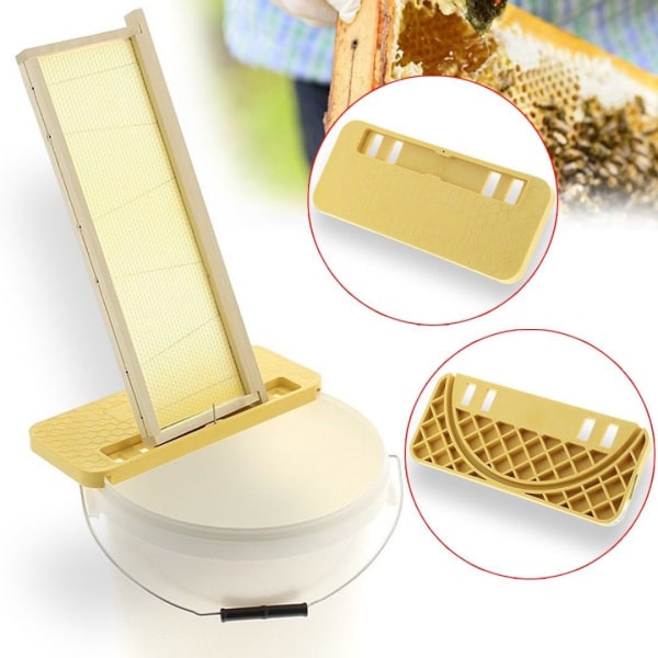 1 pakkaus mehiläishoitotyökalut hunajaämpäri pesärunkohylly Muovinen pernakaavinteline