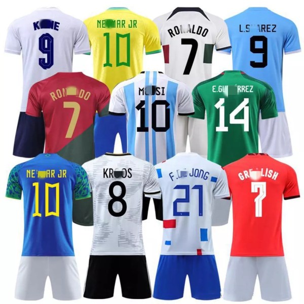 Mexico Fotballdrakt Kits Skjorte Fotball Uniform Wear White 3 XL