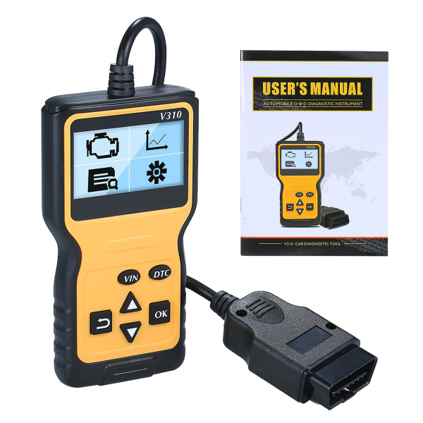 O-b-d2 Scanner Universal O-b-d-ii Kodelæser Bil Automotive Check Engine Lys Fejl Analyzer Auto Can Vehicle Diagnostic Scan Tool For Alle O-b-d-ii