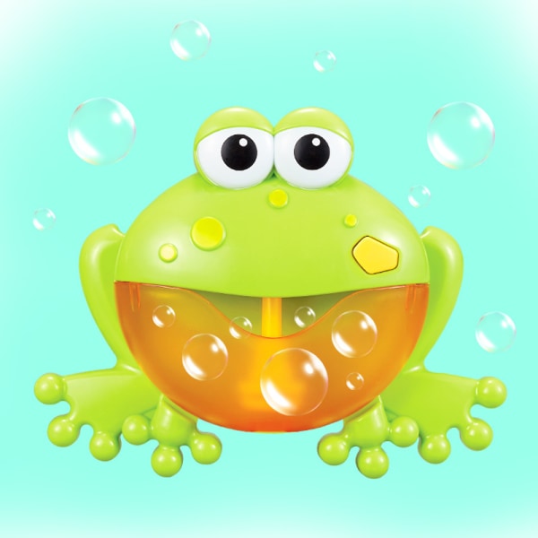 Sammakkokuplakone leikkimässä vesileluja Kylpyhuone Lapset uimassa leikkimässä vettä sylkevä kupla Sähköinen söpö kupla sylkevä sammakko (1 kpl)