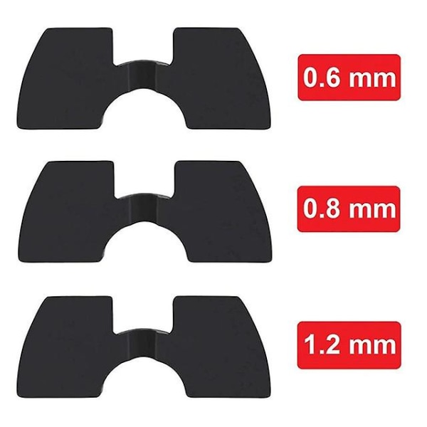 3 stk elektrisk scooter gummidempende pute for Xiaomi scooter M365 1s Pro forgaffel Shakeproof Pad dempende pute tilbehør 3pcs black