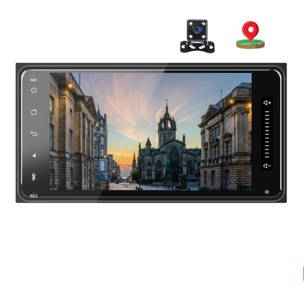 Android 8.1 Bil Multimedia Player GPS Bilradio 2 Din 7' Auto Radio BT Auto Audio med bakre kamera För Toyota Corolla