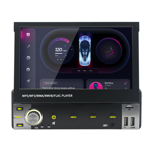 7 tuuman auton DVD-soitin GPS-navigointi Wifi BT Carplay Multimedia 1G+16G 1 Din Android-autoradio