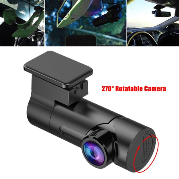 Mini Dash Cam HD 1080P Bil DVR Kamera Videooptager Night Vision G-sensor None
