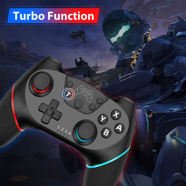 Trådløs Controller til Switch, Switch Remote Gamepad Joystick (Hvid B)