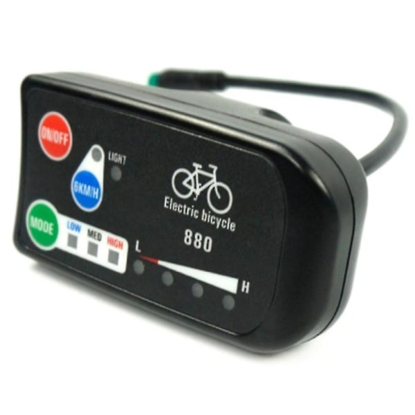 Elektrisk cykel display 36v 48v Ebike Lient kontrolpanel LCD display Led880 vandtæt kontrol