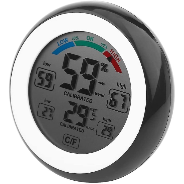 Digitalt LCD temperaturtermometer Hygrometer