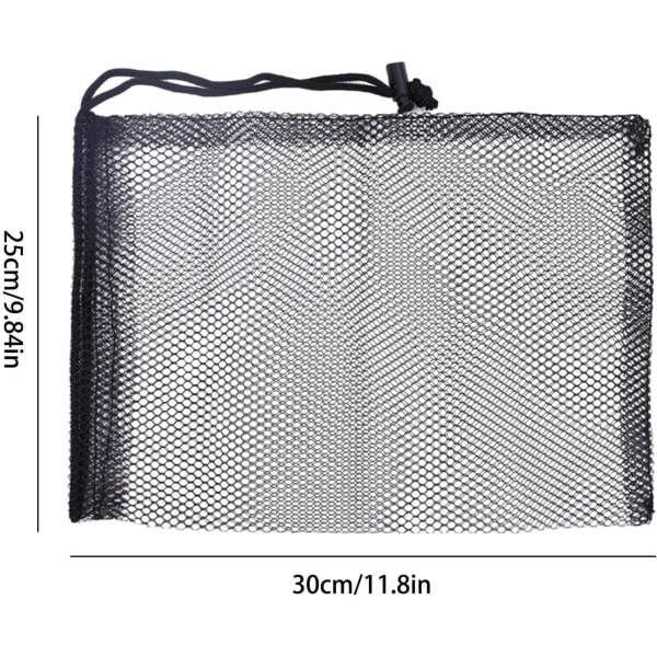 nätväska tennisbollar 5-delt golfstativ mesh taske til at rumme 50 golfbolde
