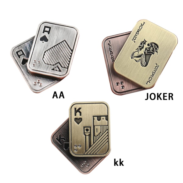 Metal Poker Fingerspids Slide Metal Poker Push Card