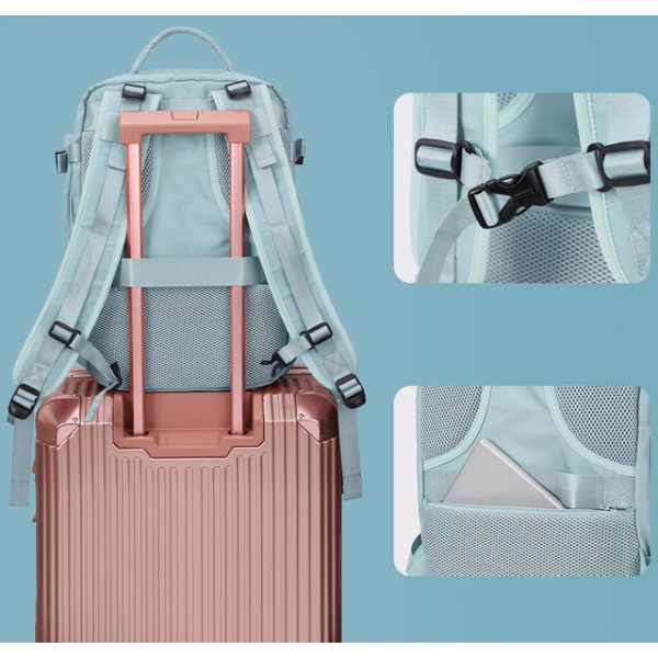 kvinnors reseryggsäck stor kapacitet resväska ryggsäck