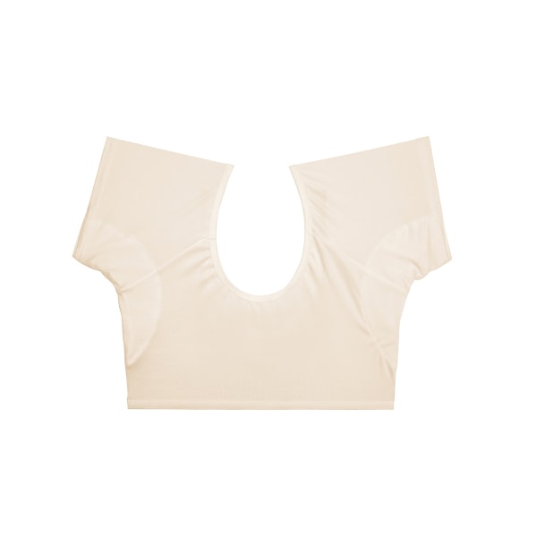 Återanvändbar, tvättbar, svettsäker T-shirt med armhålor skin color L