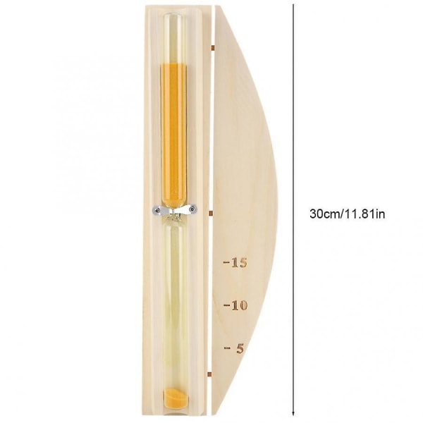 Träbastu timglas tillbehör 15 minuter bastu timglas timer ångrum timer
