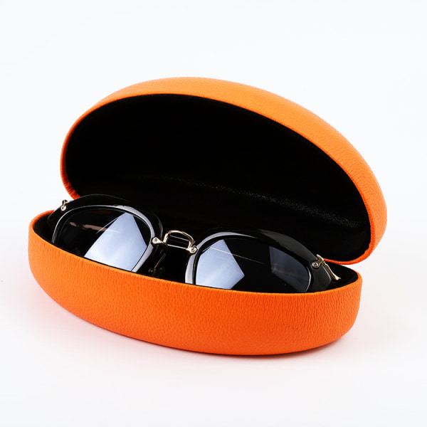 Hårt case för överdimensionerade solglasögon och glasögon orange