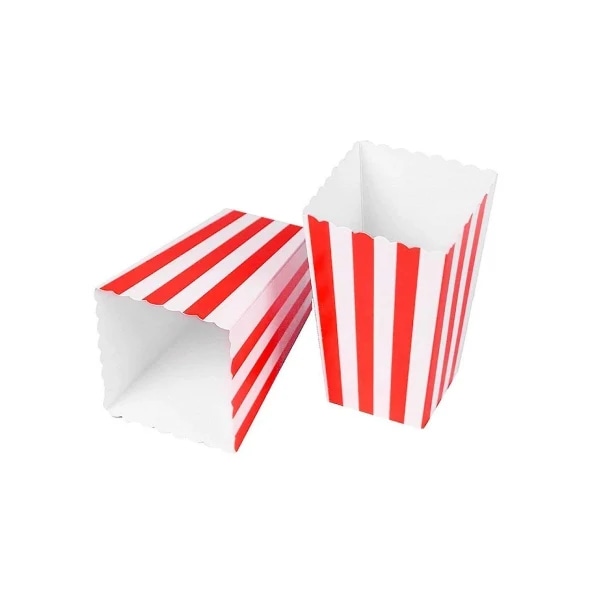 Popcorn Lådor 50 raidalliset paperipopcorn-laatikot ja karkkipurkit