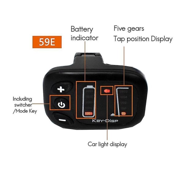 Elektrisk cykel 24v/36v/48v Kd59e Lcd Meter Kontrolpanel Display til Ebike Controller Vandtæt