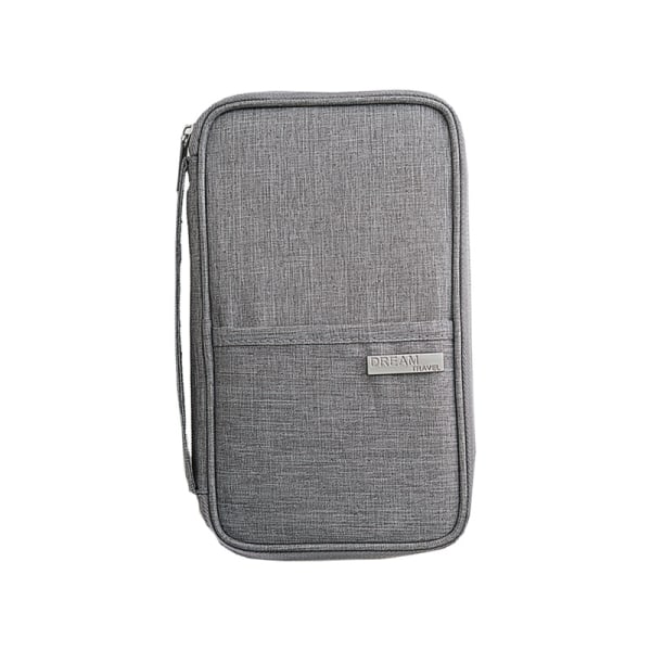Stor kapacitet och multifunktionell reseplånbok/passhållare grey
