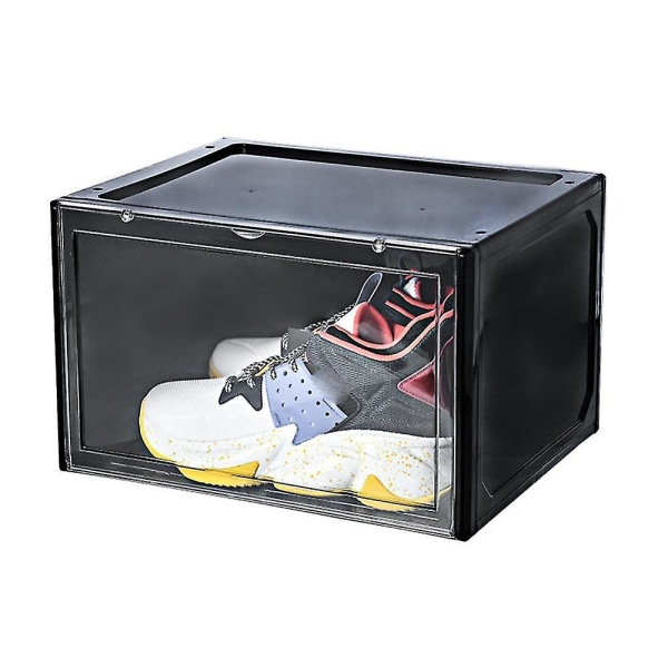 Magneettinen imu tennarien säilytyslaatikko läpinäkyvä koripallokengät kenkälaatikko näyttö kenkäkaappi Bla
