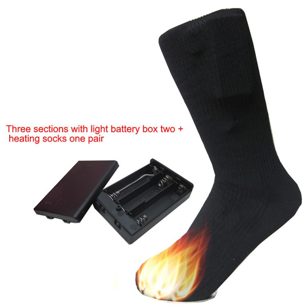 Kaksikerroksiset lämmitetyt sukat Akkukäyttöinen talvijalkojen lämmitin