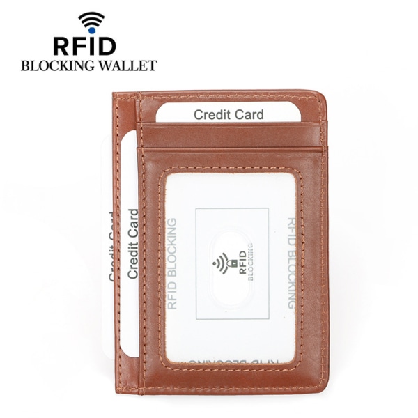 RFID-korthållare Retro kreditkortshållare Korthållare brun