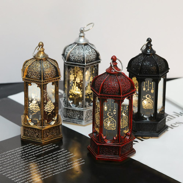 Islamiske lanterner Muslim Ramadan EID LED lysbatteri