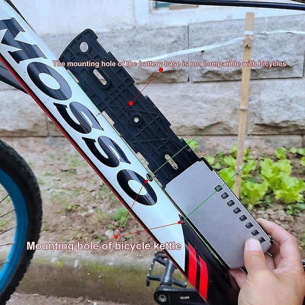 Nyt E-cykel batteri Installationsbeslag Holder Elektrisk cykel batteriramme til Hailong Downtube Batte