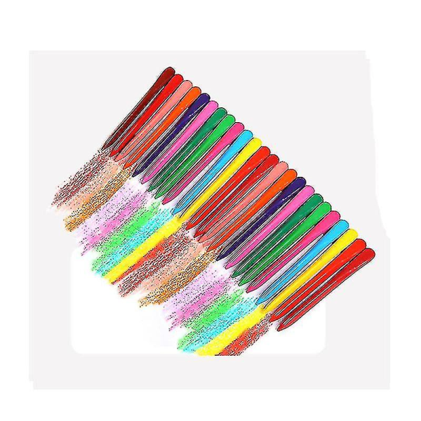 36 färger triangulära barnkritor är inte smutsiga