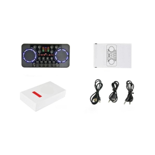 V300 Pro Live Streaming Ljudkort Bluetooth-kompatibel 4.0 Audio Interface Mixer Dj Music Studio K