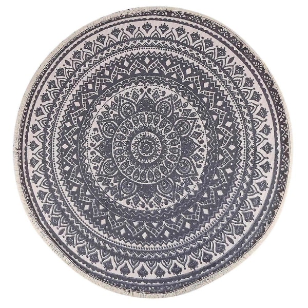 Runda mattor Sovrumsmattor Bohemian Mandala Circle Mattor Lämpliga för familjen Vardagsrum Kaffe Runda R