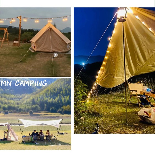 10 stk Udendørstelt Sky Curtain Ground Nail Titanium Camping