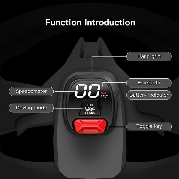 Scooter Stopur Kompatibel til Pro Gokart Kit Self Balance Elektrisk Scooter Instrument Display Ac