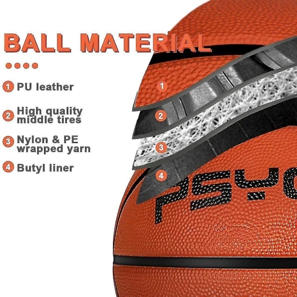 staldkurvstørrelse Mini basketballbold i gummi størrelse 5