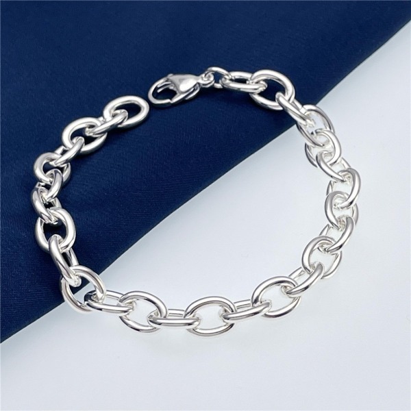 Sølvarmbånd - Kæde/Link mode og smukt design på sølvkæde