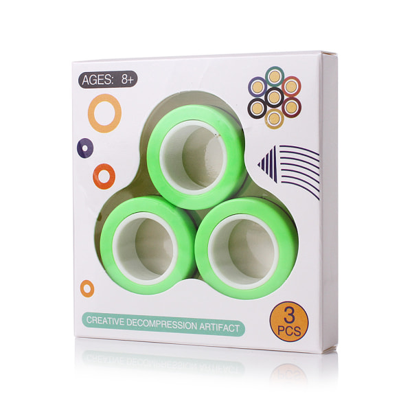 Fidget Spinner Leker for voksne og barn Stress Relief - Fingertuppringer green