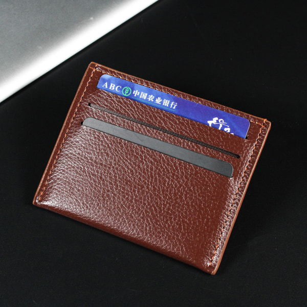 Kortbärande sedelfack plånbok - brun