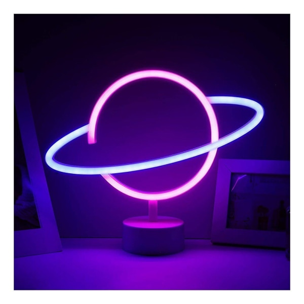 Planet Neon Light LED Sign Skylampe lys for hjemmet, bar