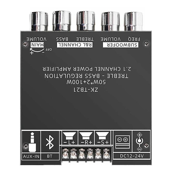 -tb21 Bluetooth 5.0 Subwoofer Amplifier Board 50wx2+100w 2.1 Channel Audio Stereo Amplifier Board A